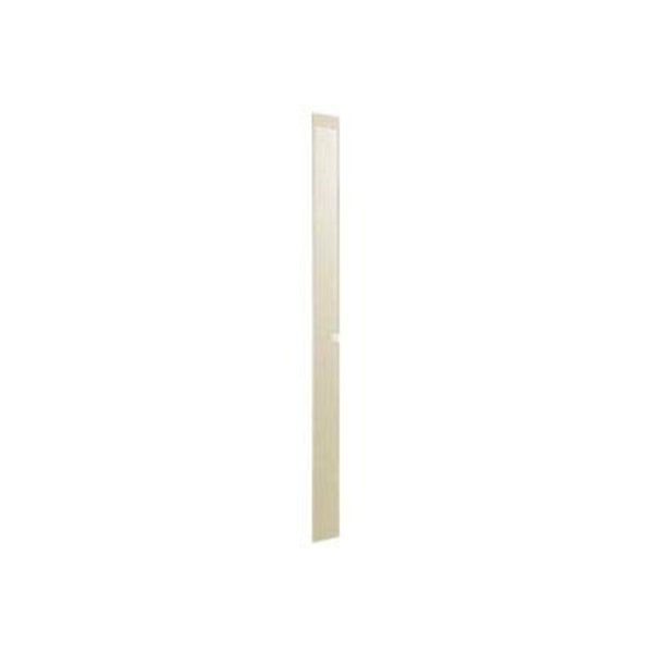 Metpar Corp Plastic Laminate Pilaster with Shoe - 7"x 82" Almond 3407AD / 14905 / 15702